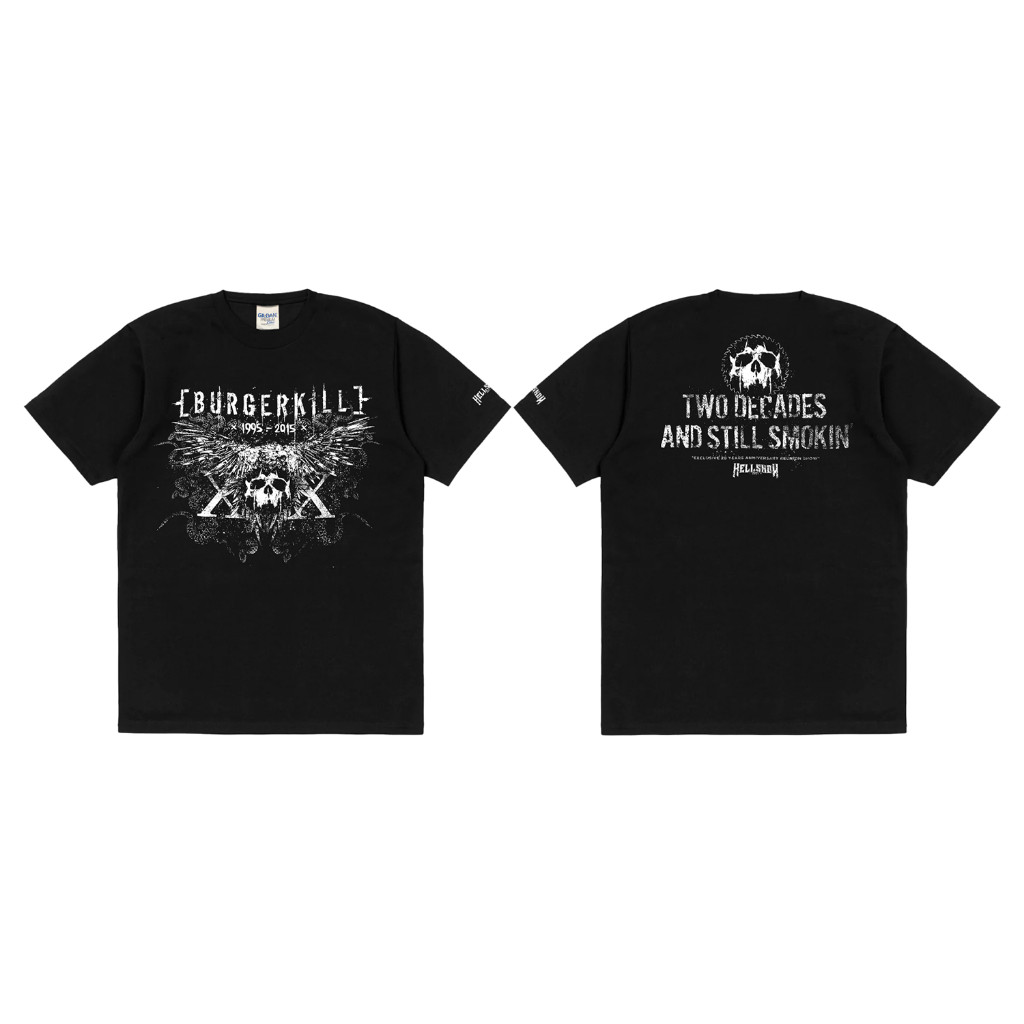 【ORIGINAL】 Rockermusic T-shirt Band Burgerkill Hellshow 2015