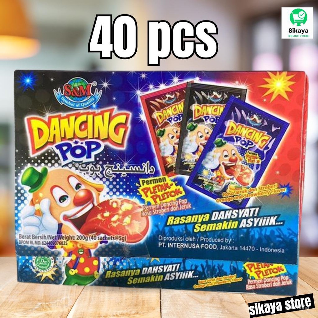 

PERMEN PLETAK PLETOK DANCING POP POPPING CANDY ANEKA RASA MURAH ISI 40