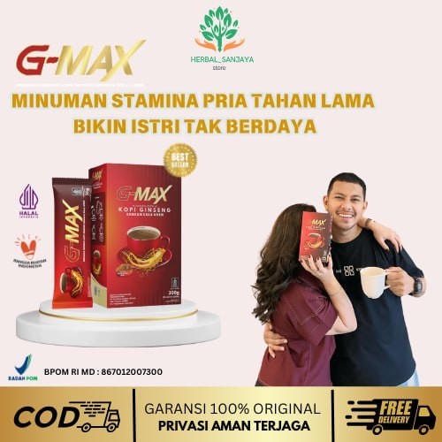 

KOPI G-MAX ORIGINAL KOPI STAMINA PRIA AMAN ( 100% BPOM & HALAL ) KUAT TAHAN LAMA