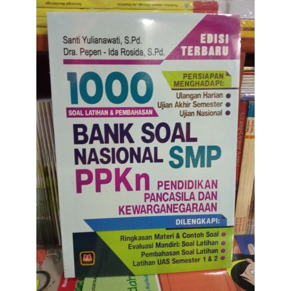 BUKU 1000 BANK SOAL NASIONAL PPKN UNTUK SMP