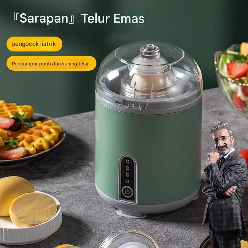 Pengocok telur elektrik, mixer putih dan kuning telur otomatis penuh, pengocok telur, pemutar telur,