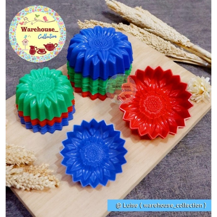 Terlaris>> cetakan kue cetakan apem plastik bunga matahari kecil