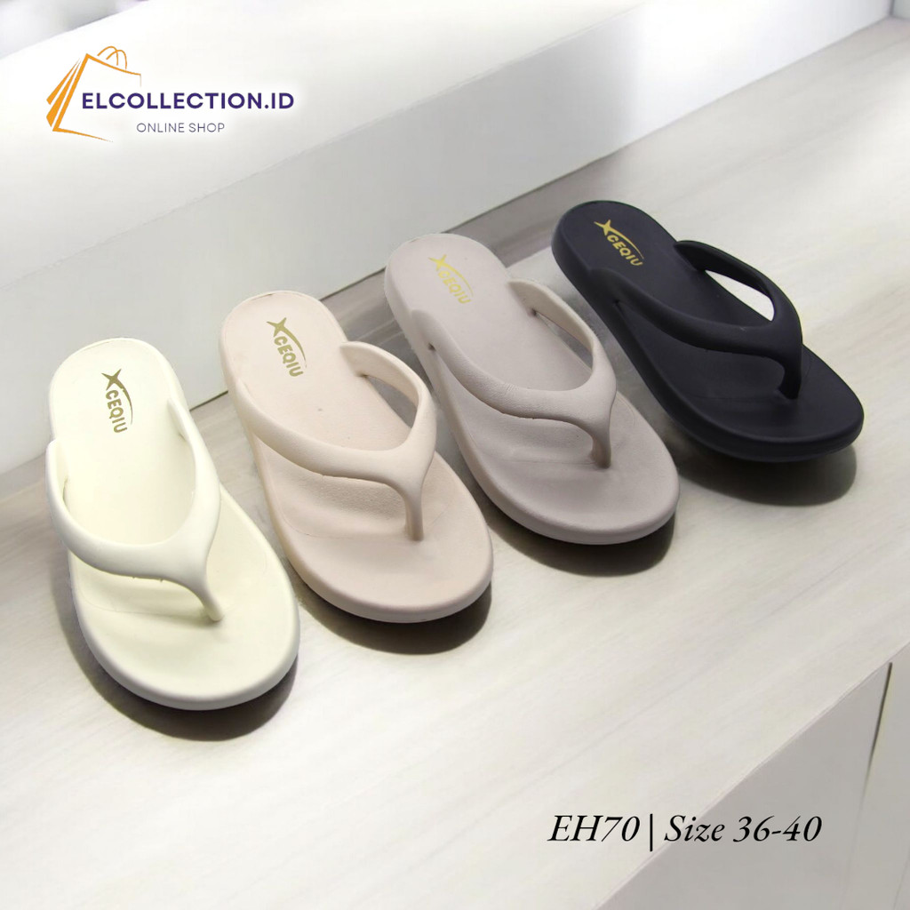 EH70 | Sandal Jepit Wanita Elegan | Sendal Jepit Kekinian | Sandal Anti Slip Ringan dan Nyaman Murah