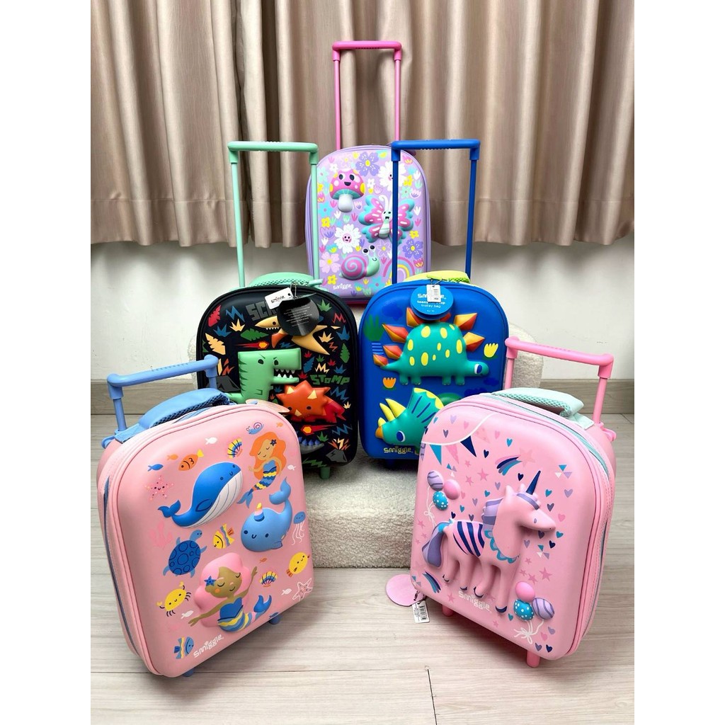 SMIGGLE Tas Sekolah Anak Koper Premium Tas Troli Anak Motif Karakter Lucu SM010