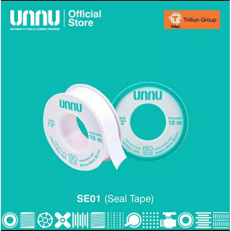 SELTIP SEAL TAPE KRAN ISOLATIP SOK DRAT DOUBLE NAPLE STOP KRAN UNNU 10METER