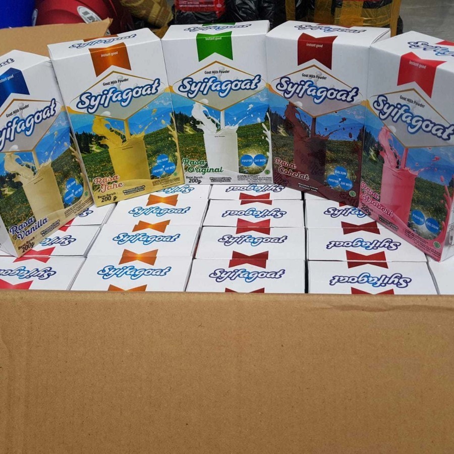 

Susu Kambing Etawa SYIFAGOAT Bubuk plus Gula Jagung Aneka Rasa