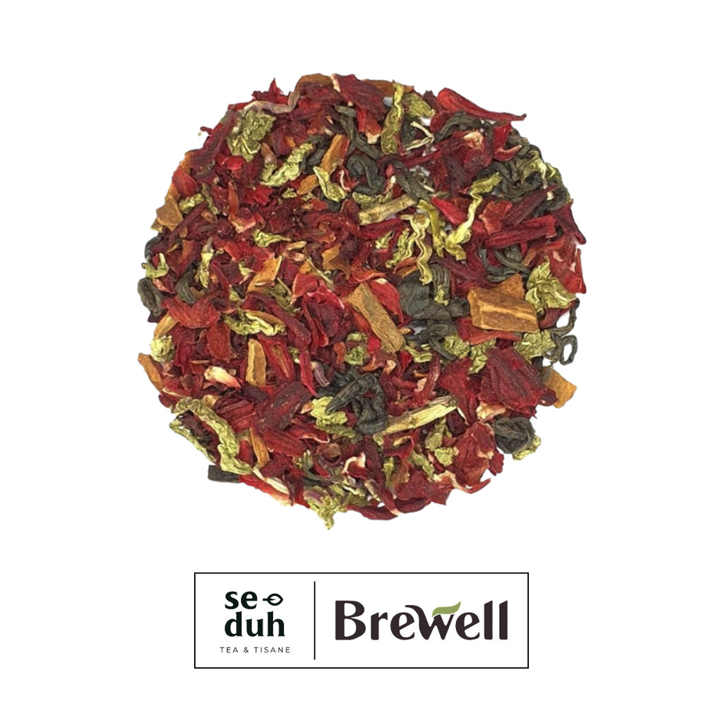 

SPICE VELVET Tea Blend - Green Tea Roselle Cinnamon Peppermint - 1 kg