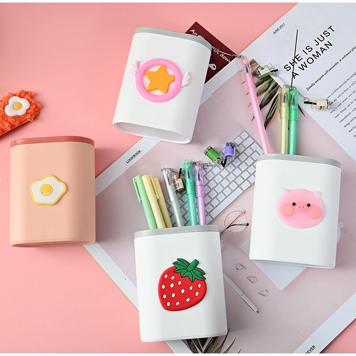 

Tempat Pensil Dan Pulpen Serbaguna Desktop Multifungsi Pen Holder Gaya Korea 214