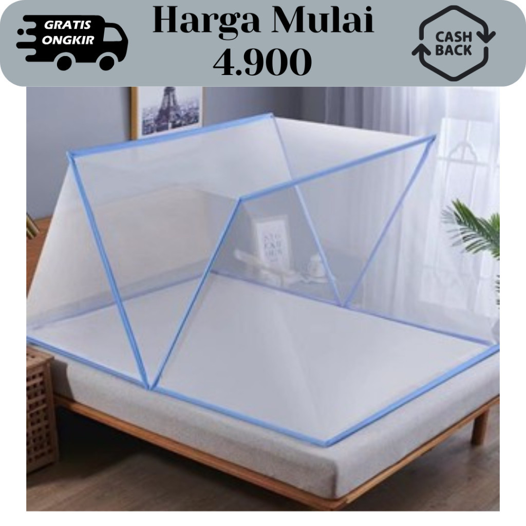 Kelambu Kotak Anti Nyamuk / Kelambu Kotak Lipat Portable Semua Jenis Ukuran / Kelambu Nyamuk Kotak /