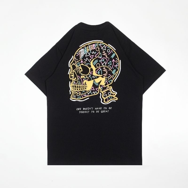 Imagineco Kaos Lengan Pendek Hitam "Cranium"