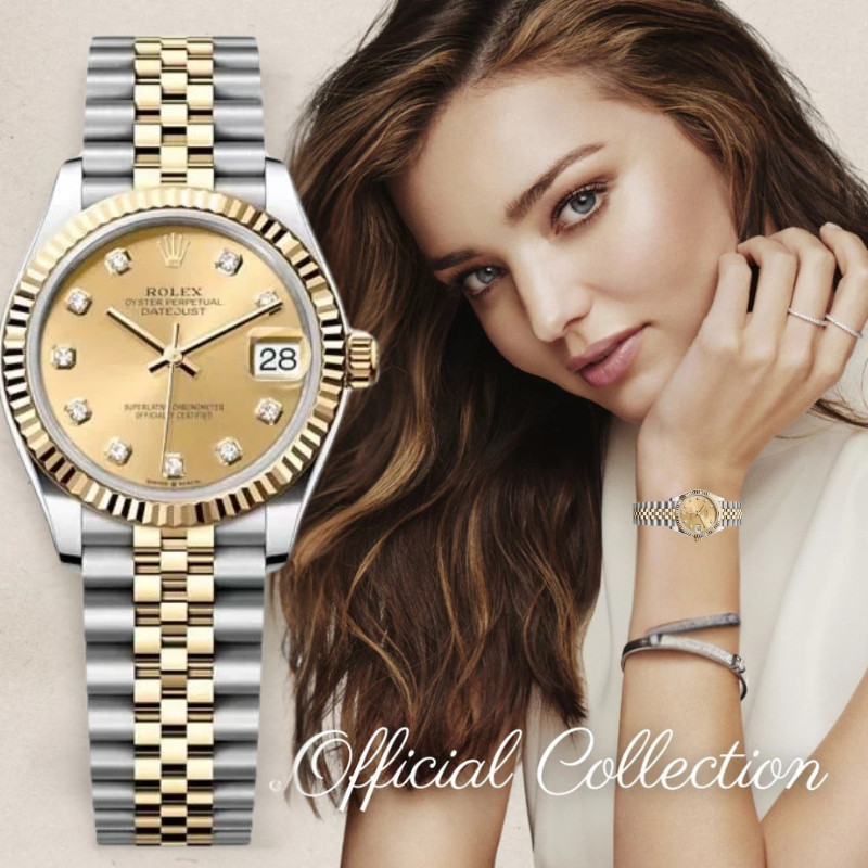Rolex【Swiss Rolex】100% Original Rolex Watch Datejust Jam Tangan Wanita M278273-0026 Ready Stock Gara