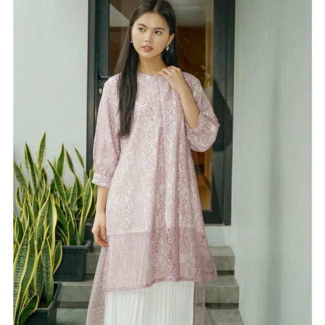 DAWNBLISSCO - DELISHA Tunic | Tunik | Tunik Raya | Dress Pesta | Atasan Raya | Tunik Brokat