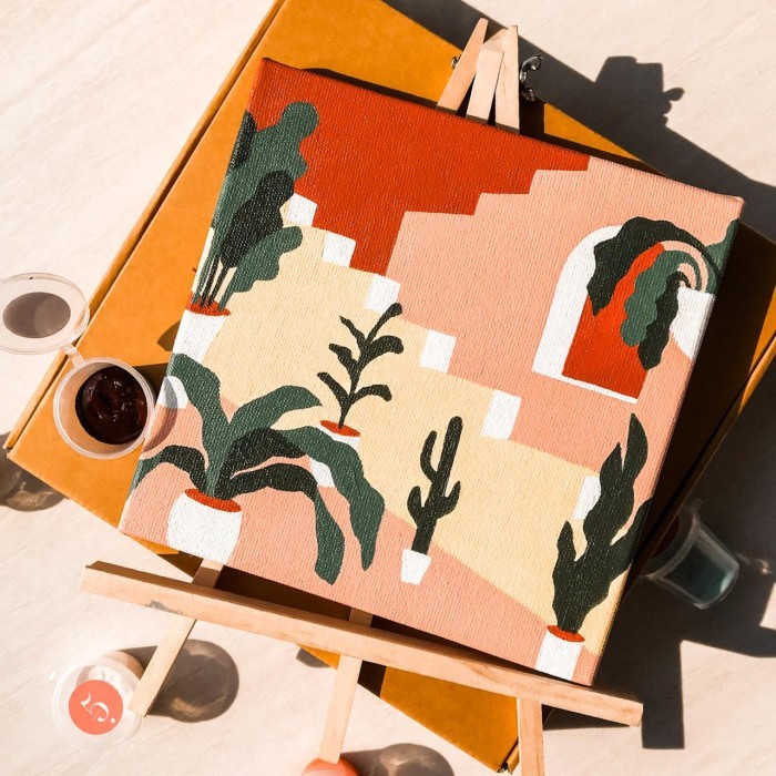 

promo -Paint By Number Benevolent | ByPainters | Painting Kit | 20x20cm