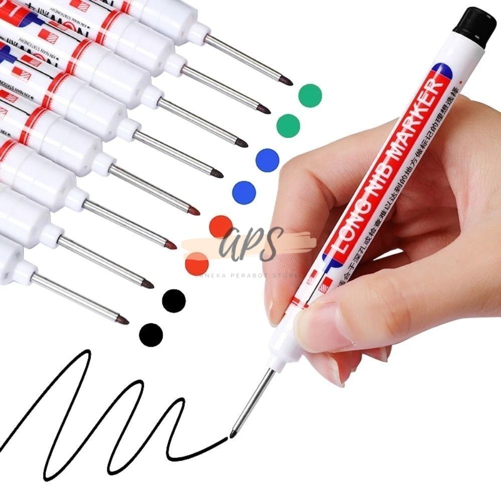

APS-B107-Spidol Pertukangan Long Nib Head Marker Waterproof