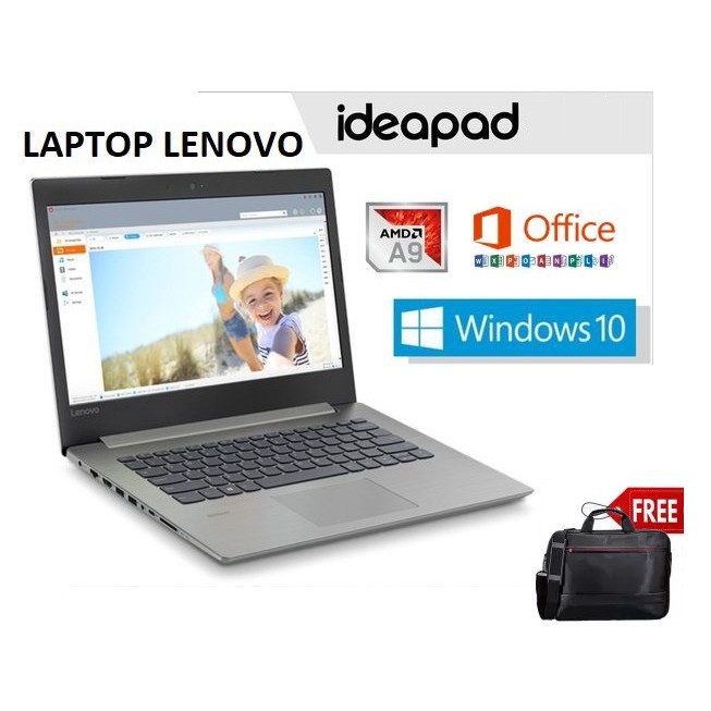 LAPTOP LENOVO IP 330 AMD A9 // RAM 8GB - HDD1TB // WIN 10 // 14'' - 4GB/1tb