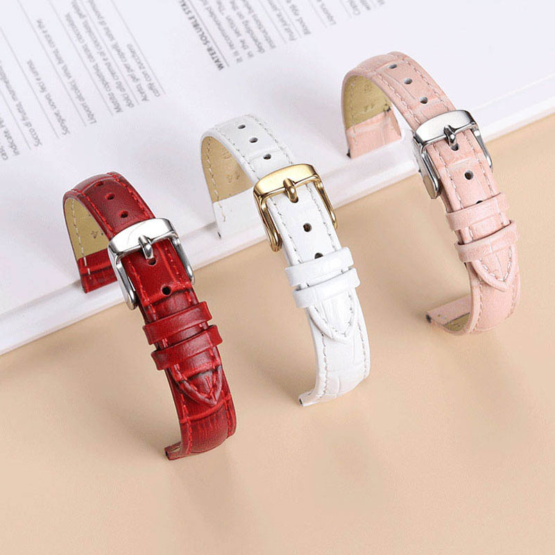 Women's Fashion Lea-ther Wat- Strap for Garmin LILY2 Strap for Casio Armani Fossil Tissot Soft Leath