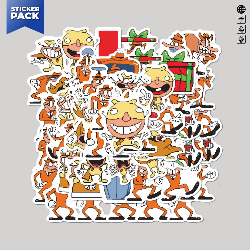 

[100PCS]Stiker Pack Stiker Pizza Tower V28 Aesthetic Vinyl Anti Air Dekorasi Sticker Laptop Buku Journal Koper Helm Casing HP Gitar Helm Skateboard