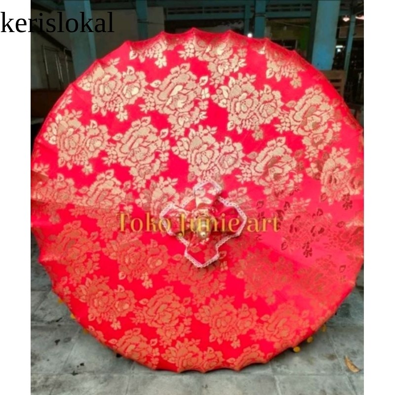 Payung keraton merah songsong agung payung jaranan payung pengantin payung jawa 2 meter KL14
