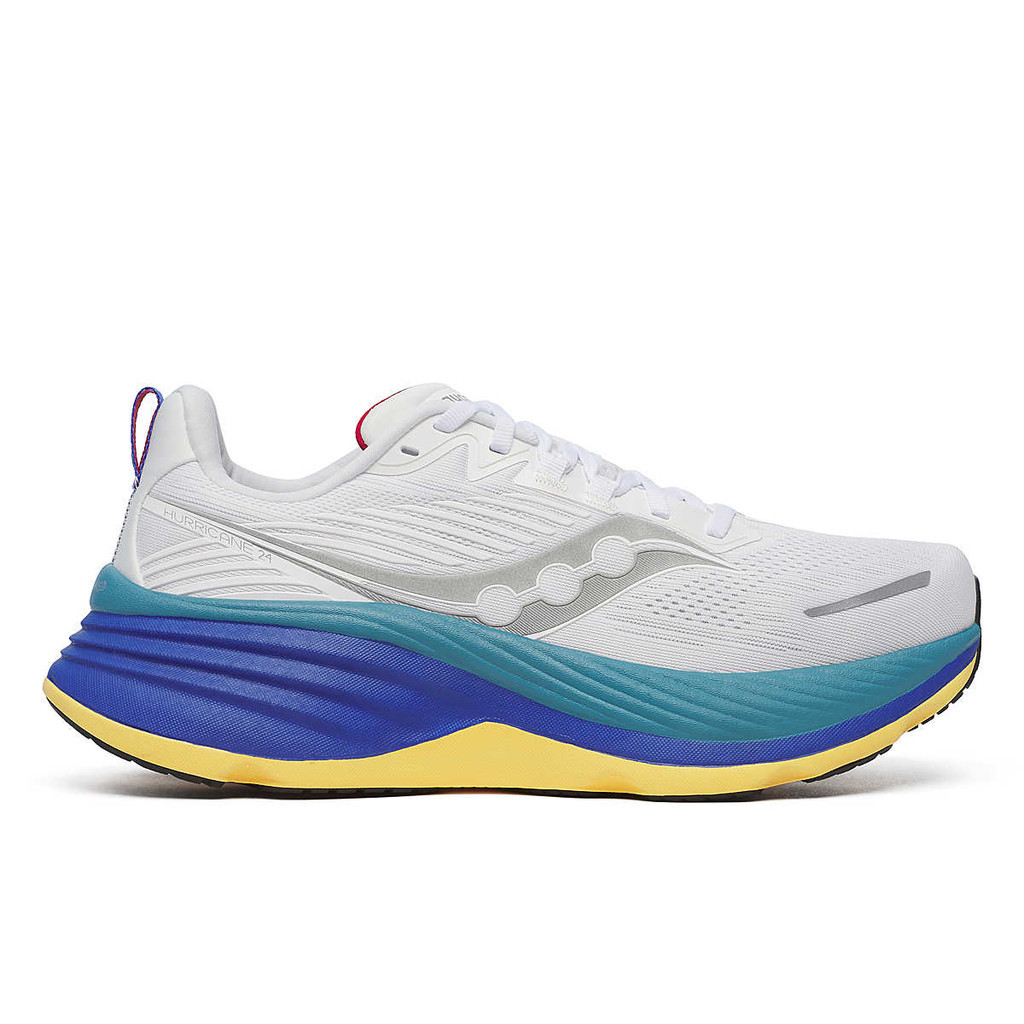 Saucony Sepatu Running Hurricane 24 - White/Storm