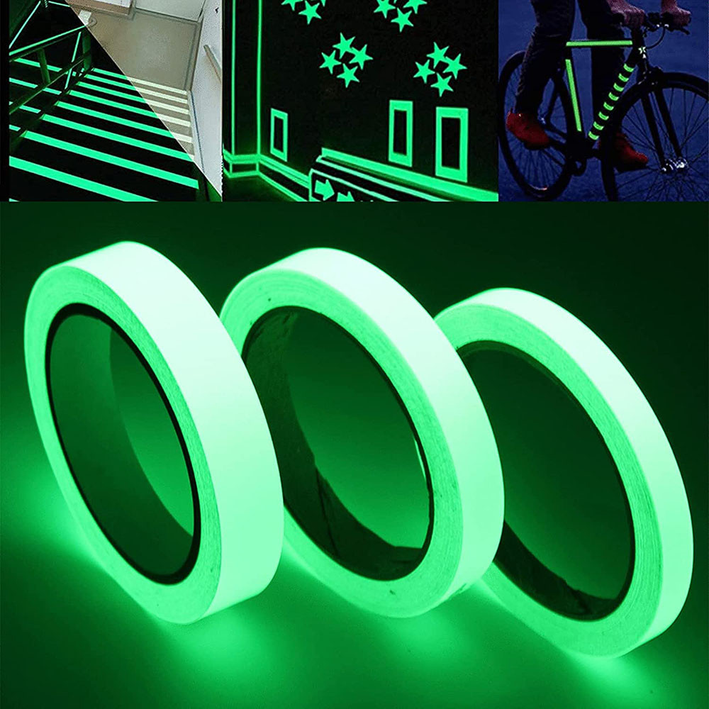 

Self-adhesive Luminous Tape Glow In The Dark Tape Emergency Logo In The Dark Afety Stage Stickers Home Party Supplies Decor Warn