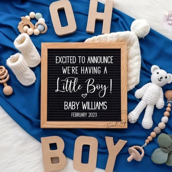 

Papan Pesan Alfabet(1 SET) /Papan Nama Bayi New Born/25*25cm Letter Board Persegi Sudah Include Huruf/Papan Nama Bayi / Boneka Bunny Properti Foto