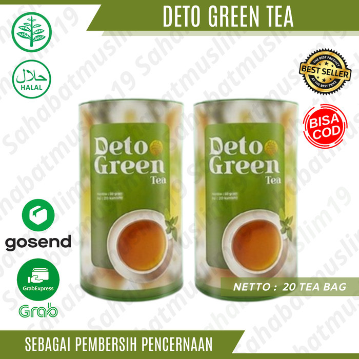 

✔D.Bsyo✔ - TERBARU Deto Green Tea Original Teh Detox Pembersih Pencernaan Usus Asli - 1 PCS