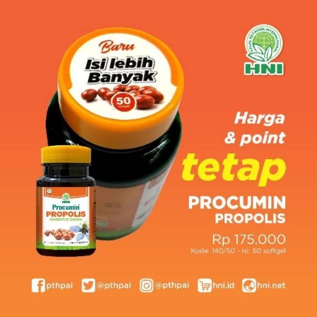 

TERMURAH! Procumin Propolis HPAI – 100% Original | Herbal Daya Tahan Tubuh | EXP 2028