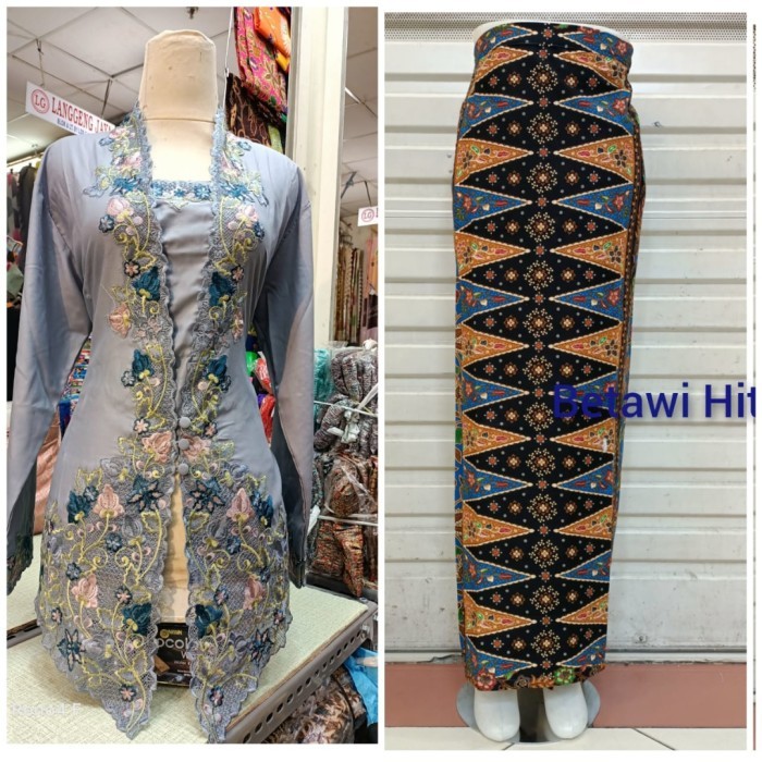 ✨LARIS✨ -setelan kebaya encim modern/kebaya encim katun Ima/atasan kebaya - Gold, M