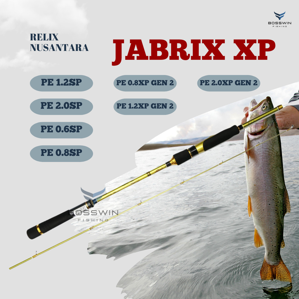 JORAN LIGHT JIGGING JABRIK XP GEN 2 PE 0.6 PE 0.8 PE 1.2 dan PE 2 SPINNING RELIX NUSANTARA Free Pack