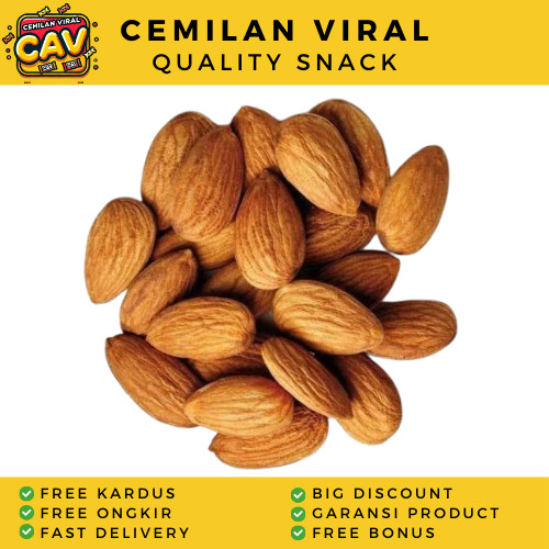 

CAV KACANG ALMOND PANGGANG 1KG Roasted Almond 1 Kg KACANG Almond Roasted 1kg Kacang Almond 1 Kg