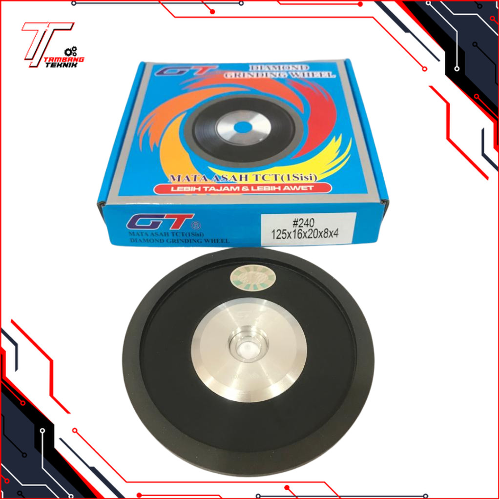 MATA ASAH / DIAMOND ASAH/ DIAMOND GRINDING WHEEL 1 SISI 5" #240 GT JAPAN