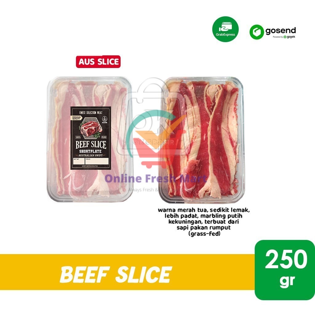

Shortplate AUS Beef Slice / Australian Brisket Slice (250 gr) KHUSUS INSTANT - Online Fresh Mart Denpasar