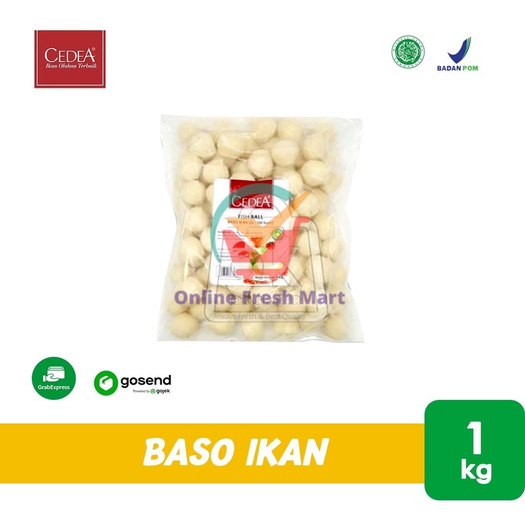 

Cedea Baso Ikan Kecil / Bakso / Fish Ball 1kg isi 100 (KHUSUS INSTANT) - Online Fresh Mart Denpasar