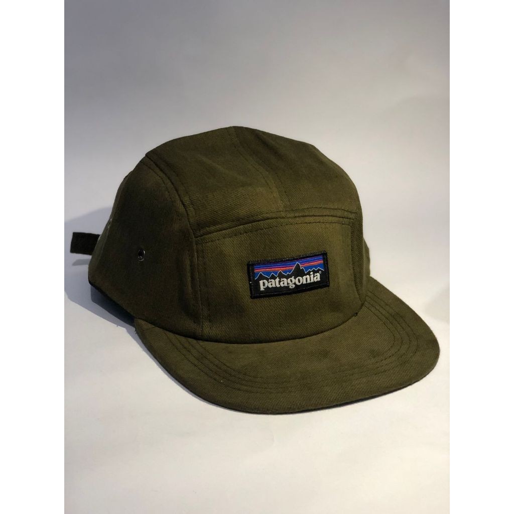 Topi lima panel cap polo woven bordir distro original unisex topi 5 panel pria Patagonia - five pane