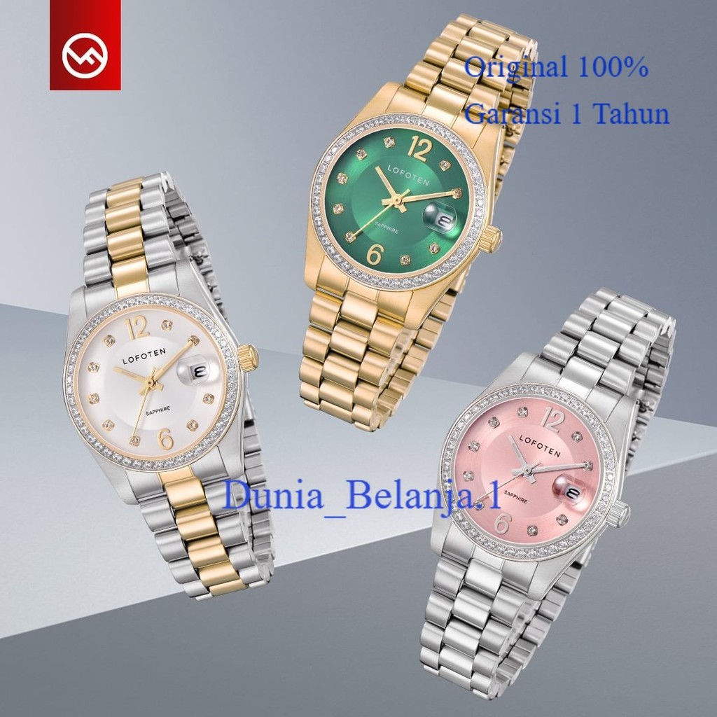 Original 100% Jam Tangan Wanita LOFOTEN 2323 L.2323 Sapphire Gransi Resmi 1 Tahun