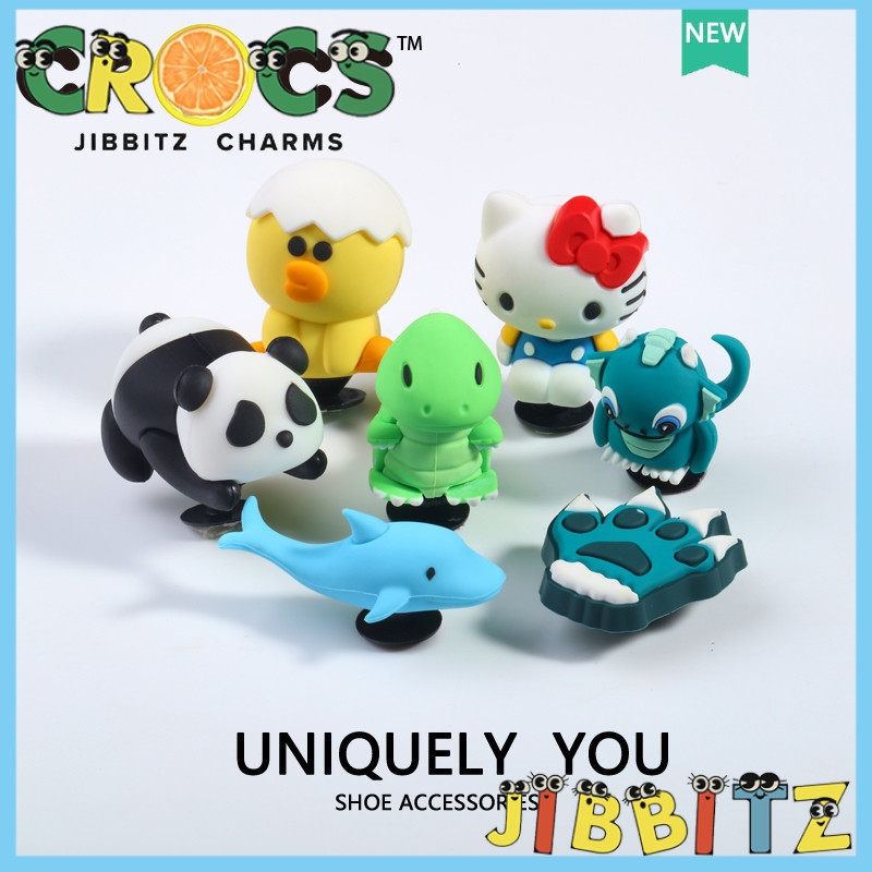 3d jibbitz crocs Cute Dolphin Dinosaur Cartoon [KT Cat ]Shoes Accessories