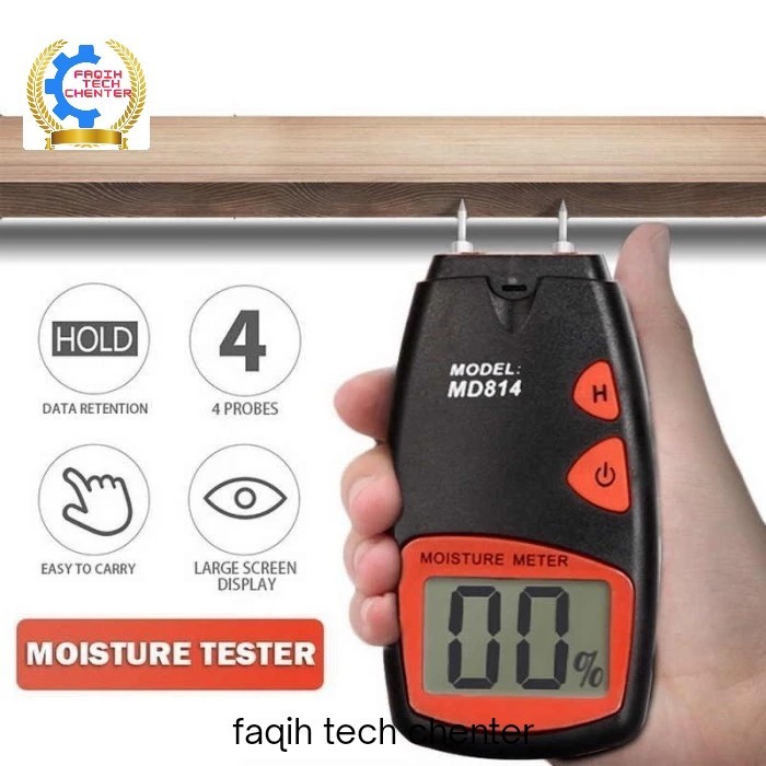 

Moisture Meter MD814 MC Tester Kayu Wood Kertas Katun Cotton Kadar Air