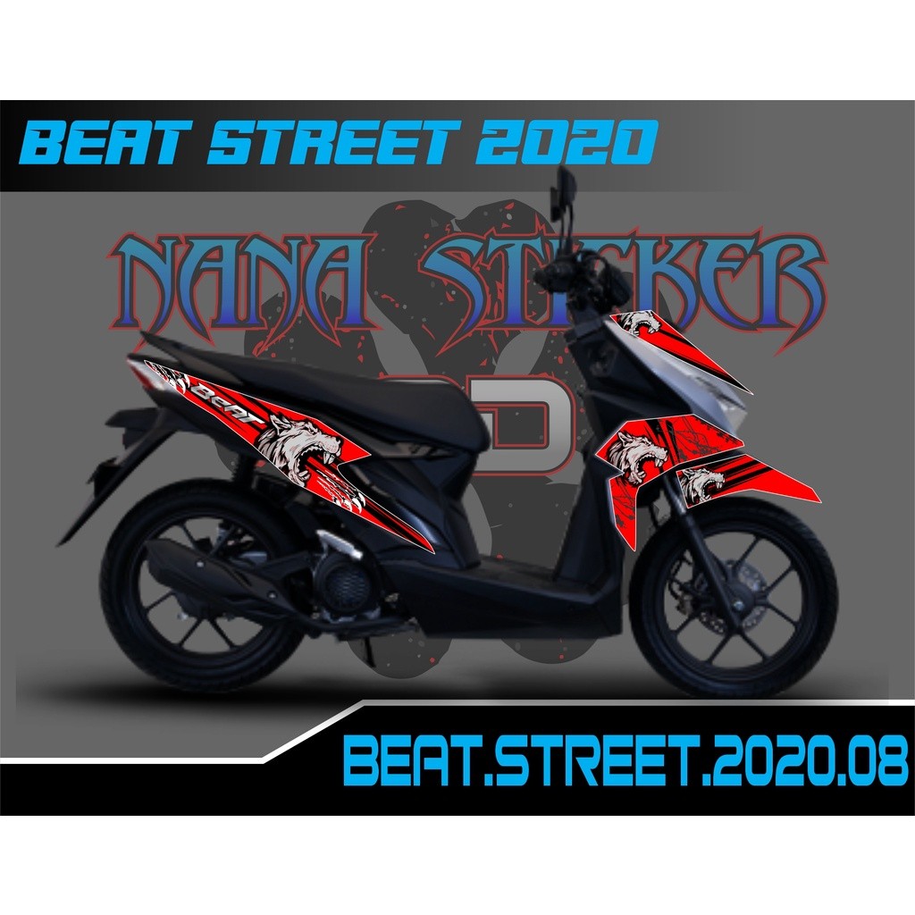 Striping BEAT STREET 2020 - Stiker BEAT 2020 List Variasi Motor STICKER BEAT STREET CODE 08