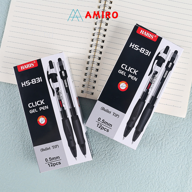

RB (0.5mm) Pulpen Gel Cetek Q Gel 1Box=12pcs / Pen Clik 0.5 Mm / Pena Motif Joyko Kantor