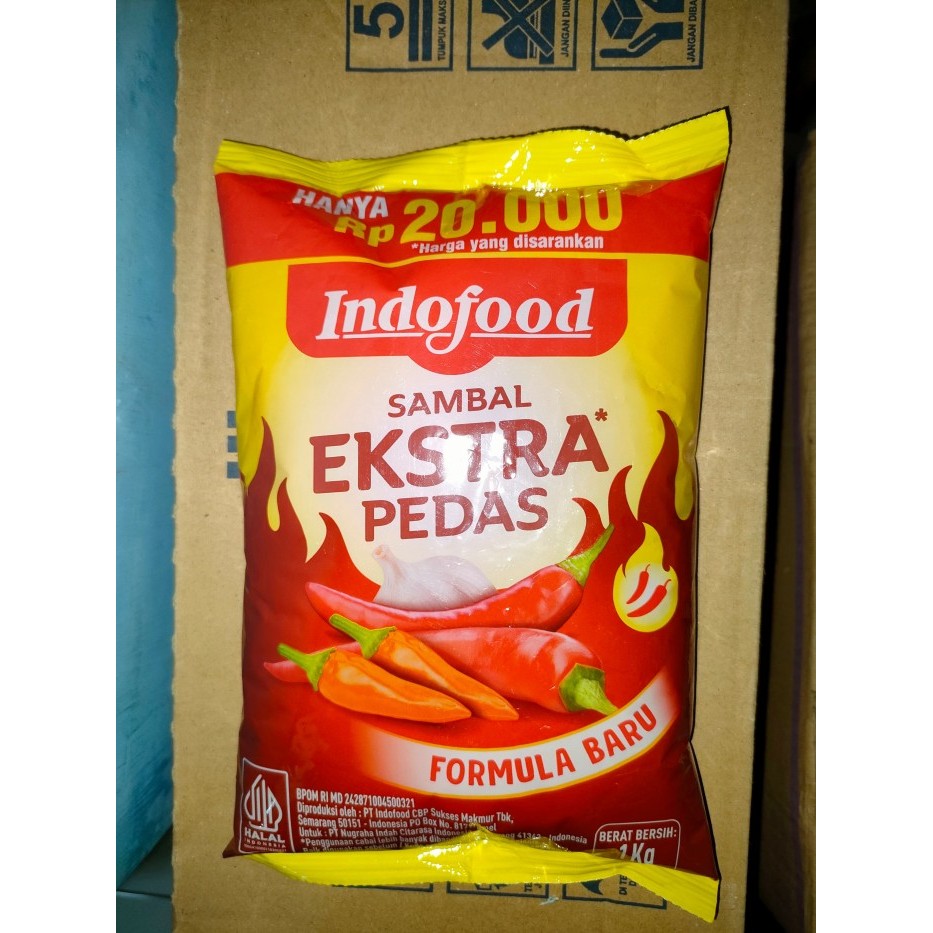 

✨TERLARIS -Indofood Sambal Extra Pedas Pillow 1Kg