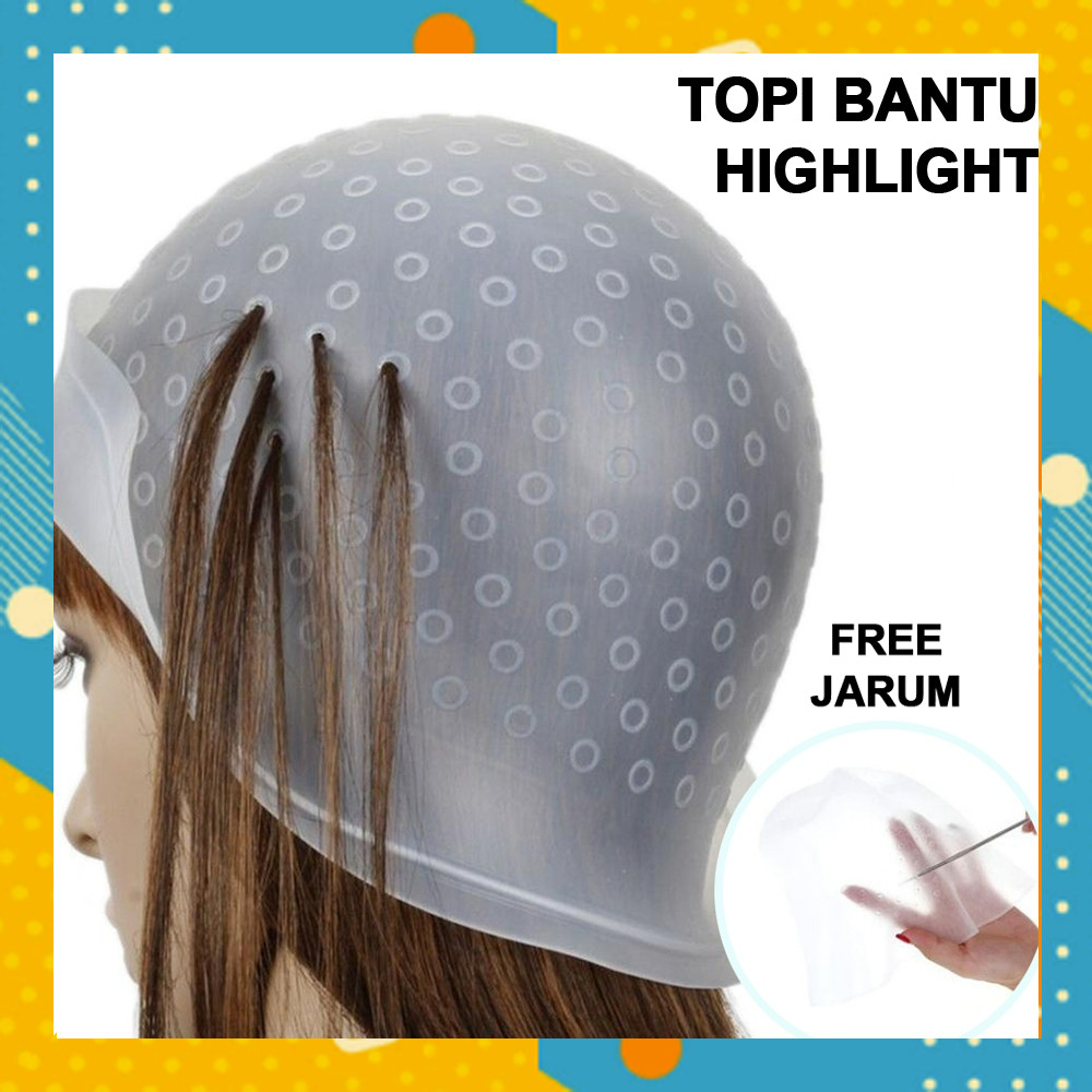 Topi HIGHLIGHT Topi Cat Warna Rambut Bleaching Cap Penutup Kepala Cat Semir Rambut AU1213B0