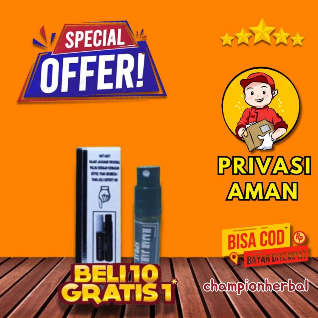 [ HERBAL STORE ] HAJAR JAHANAM SPRAY Obat Kuat Pria Tahan Lama Sex SOLUSI KESEHATAN PRIA