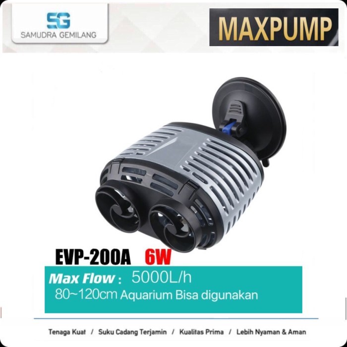 WAVE MAKER POMPA CELUP PEMBUAT ARUS DAN GELOMBANG AQUARIUM KOLAM IKAN