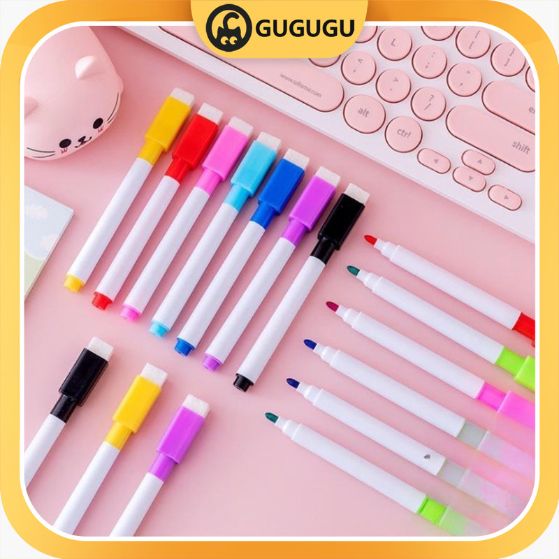 

Ready- 8 VARIASI WARNA Spidol WIPE / CLEAN Menulis Anak Bisa Ditulis dan Dihapus