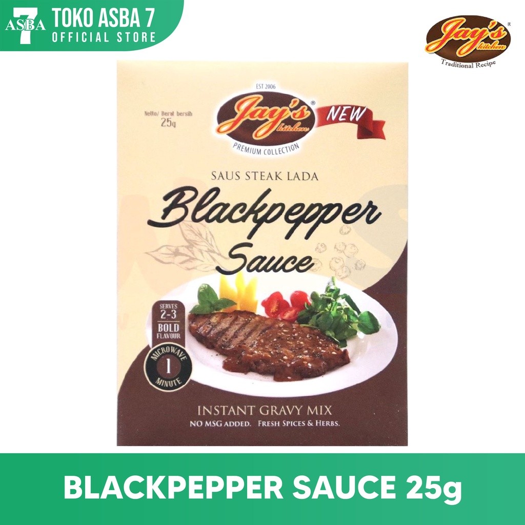 

JAYS BLACKPEPPER SAUCE 25G