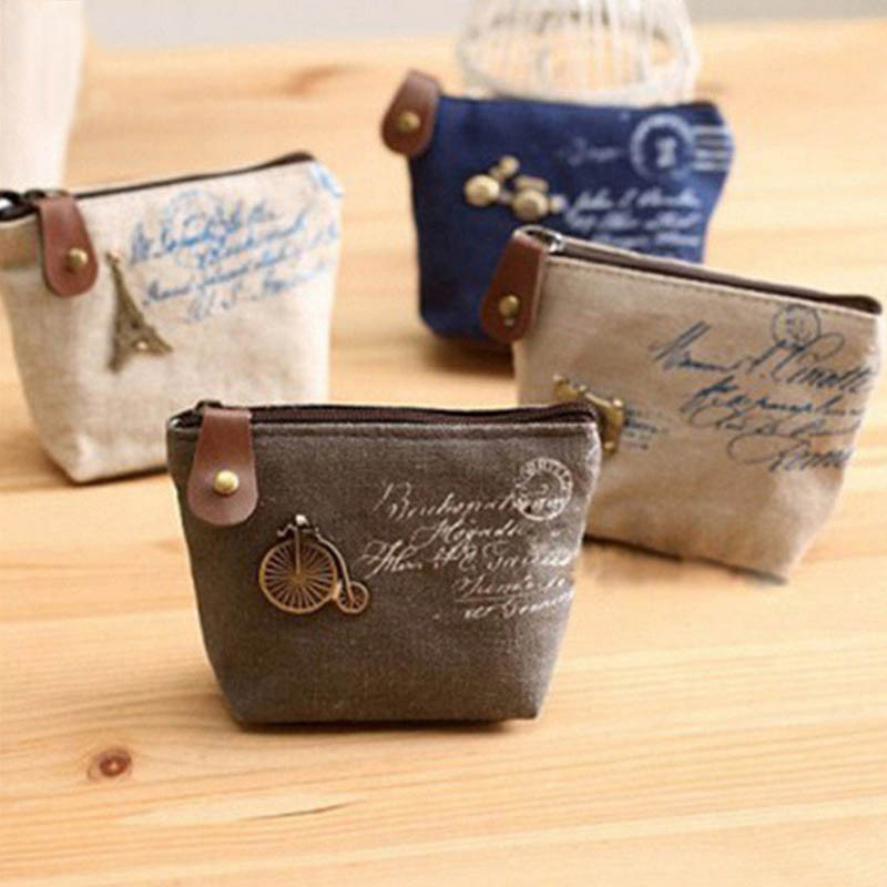 2023 Fashion Womens Lady Kid Coin Wallet Lady Small Mini Coin Pouch Zipper Money Key Earphone Line M