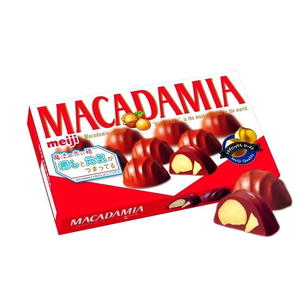 

Cokelat MEIJI Macadamia 64gram isi 9pcs asal Jepang