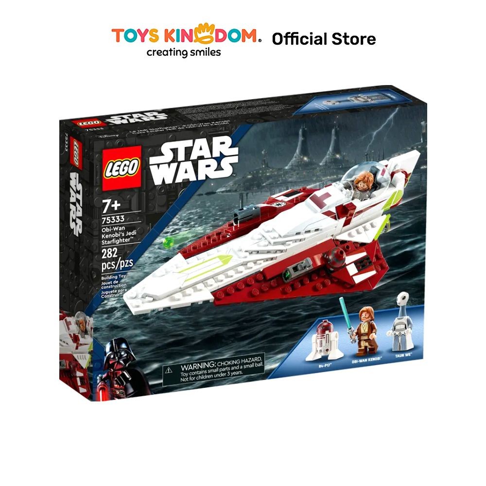 Toys Kingdom Lego Star Wars Obi Wan Kenobis Jedi Starfighter 75333 Toys Kids Toy Mainan Edukasi Anak