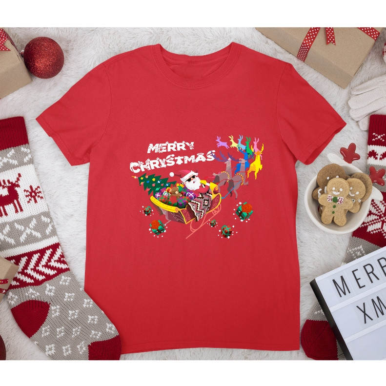 baju kaos couple SANTA CLAUS SINTERKLAS family natal kado hadiah kristen kebaktian sekolah minggu