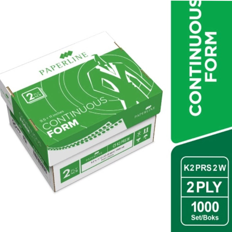 

Paperline Kertas Continuous Form 2 Ply K2 WPRS 1000 Set